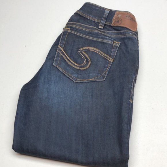 LIKE NEW VINTAGE SILVER SUKI FLARE BOOT JEANS 30x32 ⭐️ - Picture 2 of 16